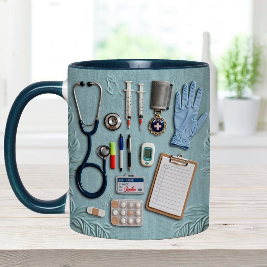 Nurse Life - Personalized Nurse Accent Mug