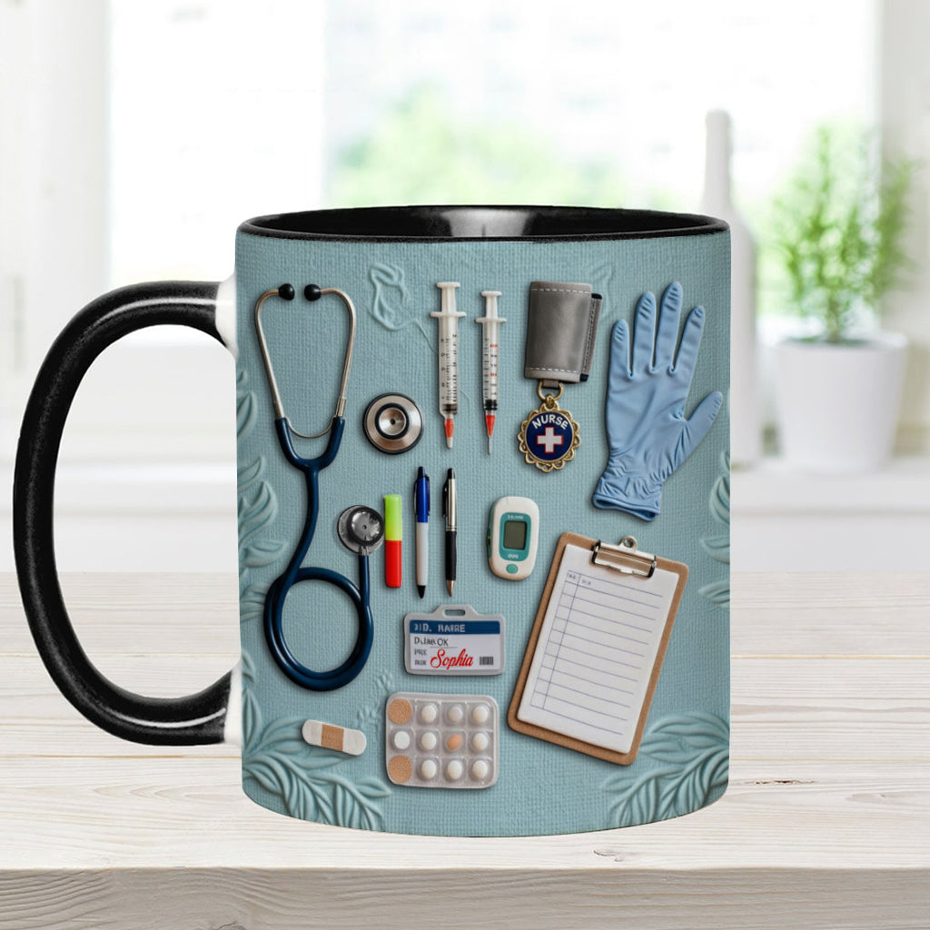 Nurse Life - Personalized Nurse Accent Mug
