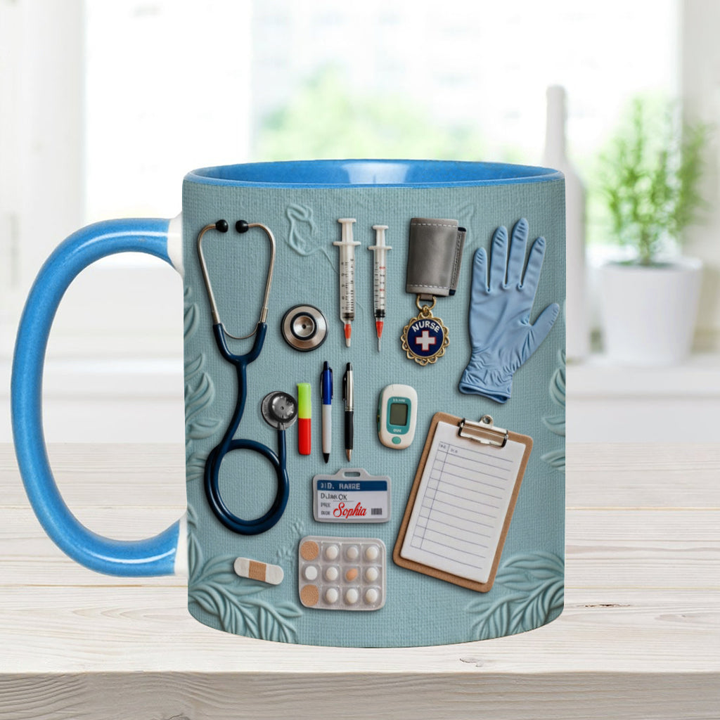 Nurse Life - Personalized Nurse Accent Mug