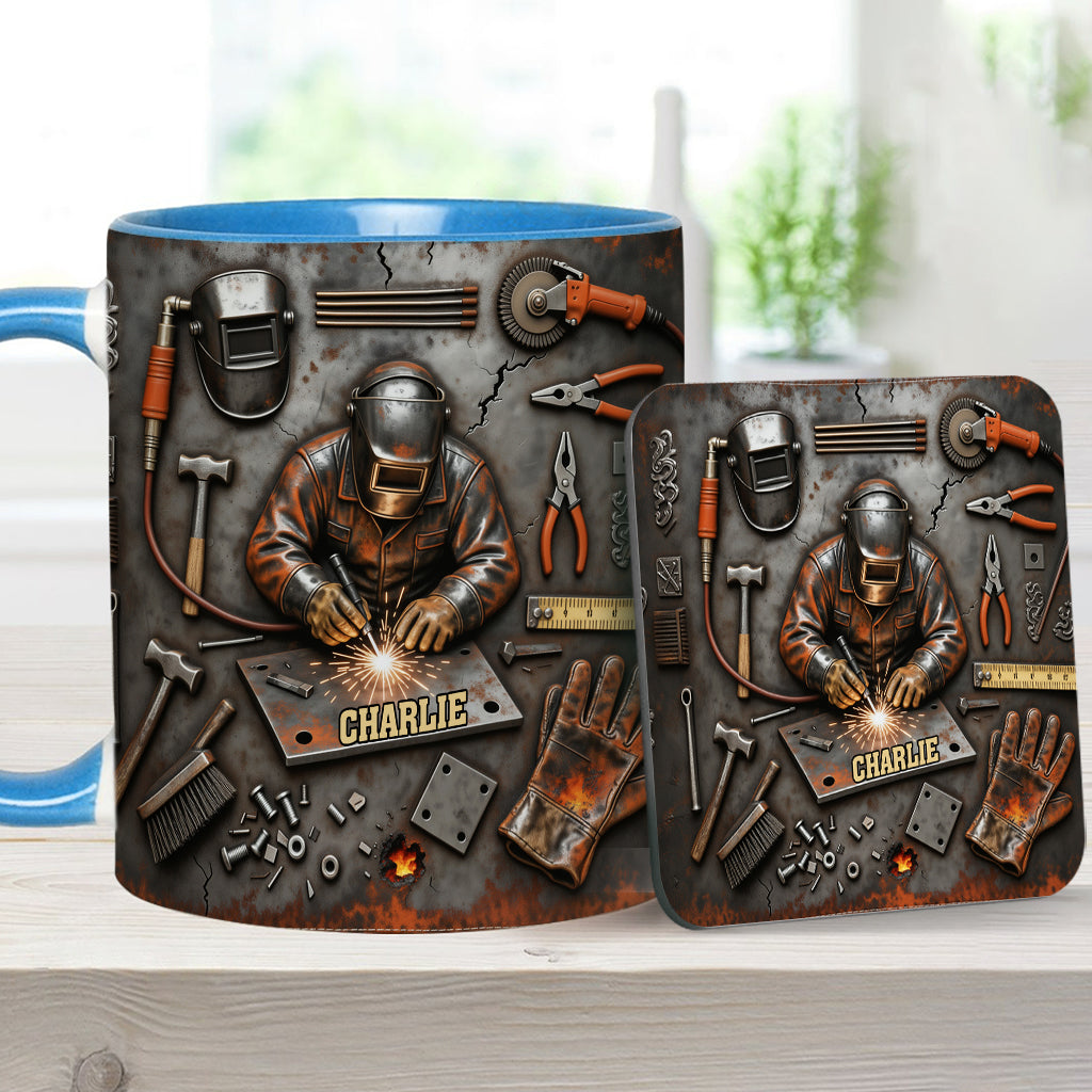 Starker Schweißer – Personalisierte Tasse mit Schweißer-Motiv