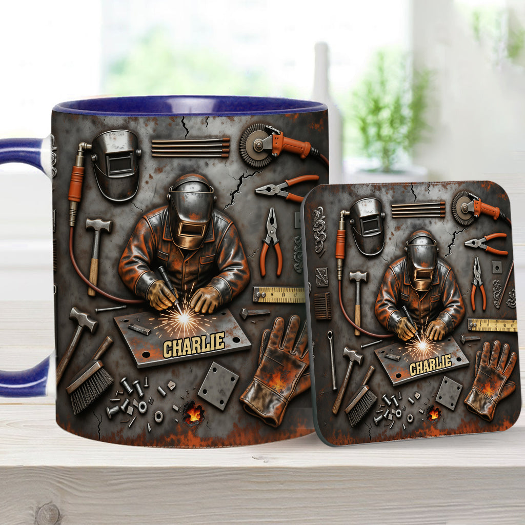 Starker Schweißer – Personalisierte Tasse mit Schweißer-Motiv
