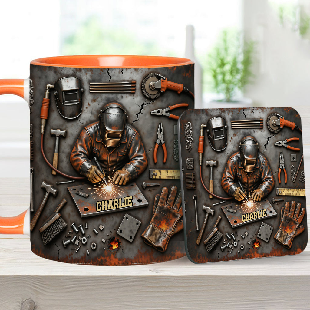 Starker Schweißer – Personalisierte Tasse mit Schweißer-Motiv