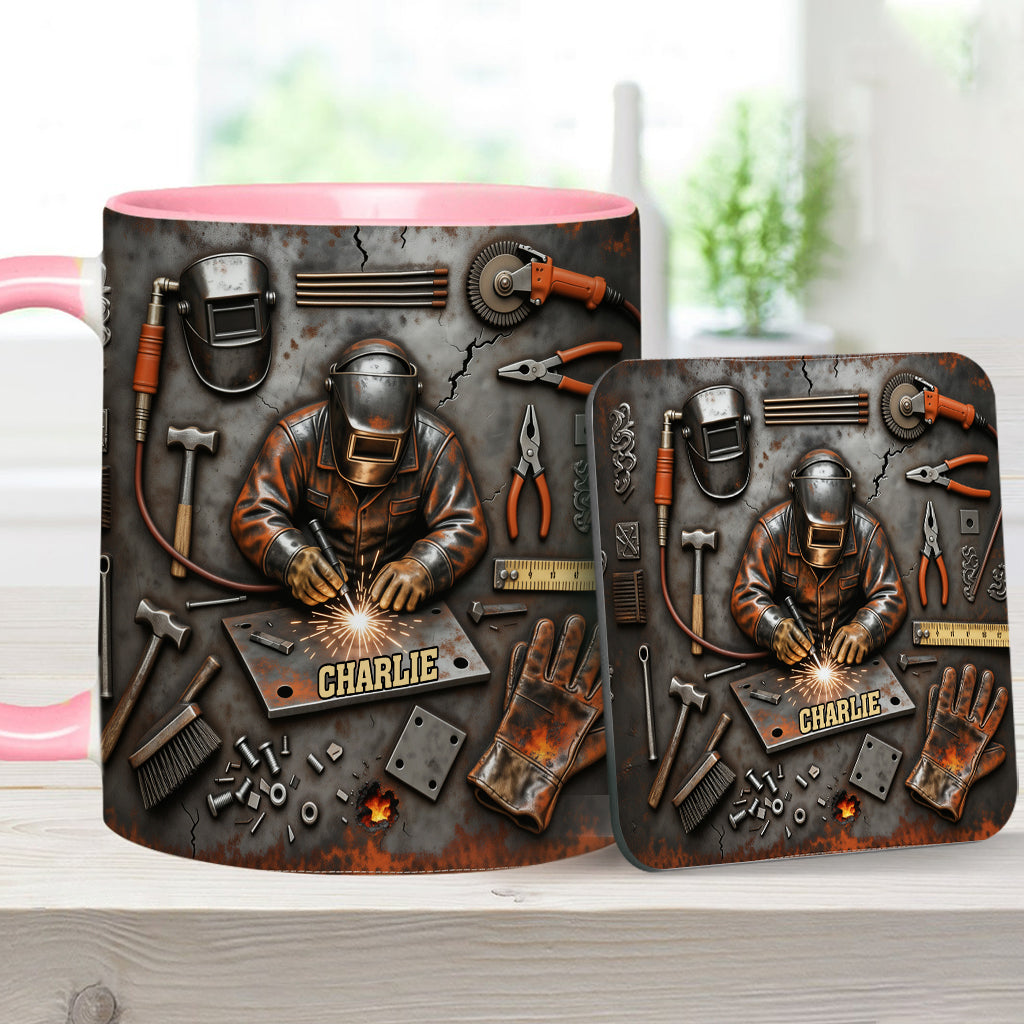 Starker Schweißer – Personalisierte Tasse mit Schweißer-Motiv
