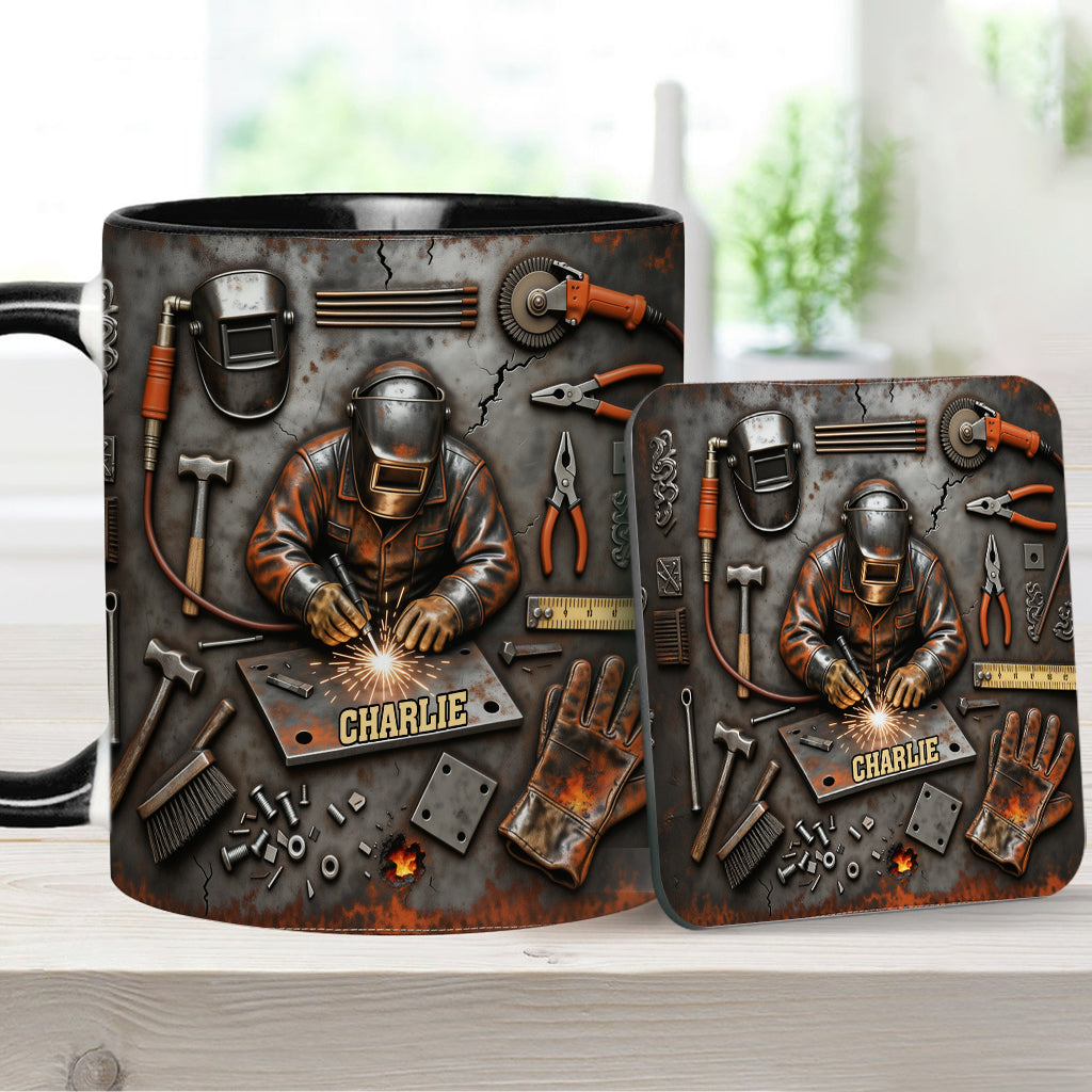 Starker Schweißer – Personalisierte Tasse mit Schweißer-Motiv