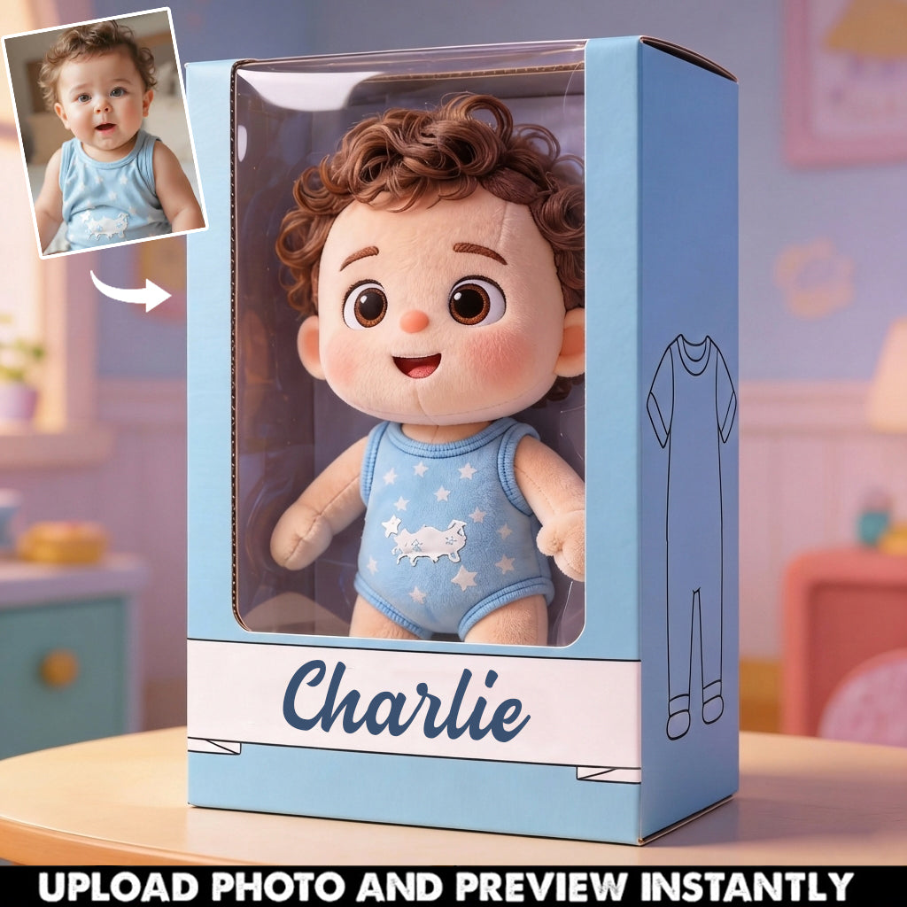 Ich liebe dich, Baby – personalisierte Acrylplakette in Kinderform