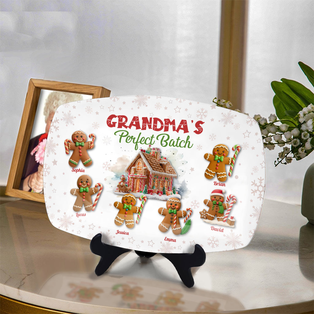 Grandma's Perfect Batch - Personalized Grandma Plate