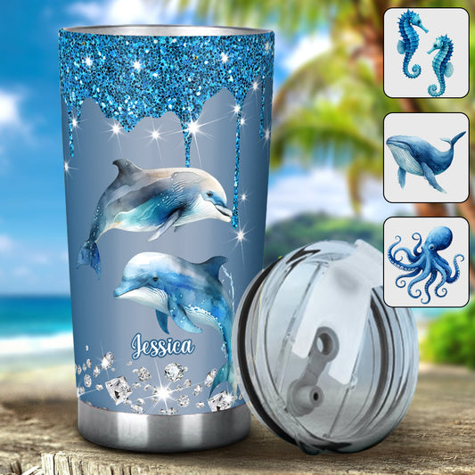 Beautiful Dolphins/ Turtles/ Whale... Gift For Sea Lover - Personalized Sea Lover Tumbler