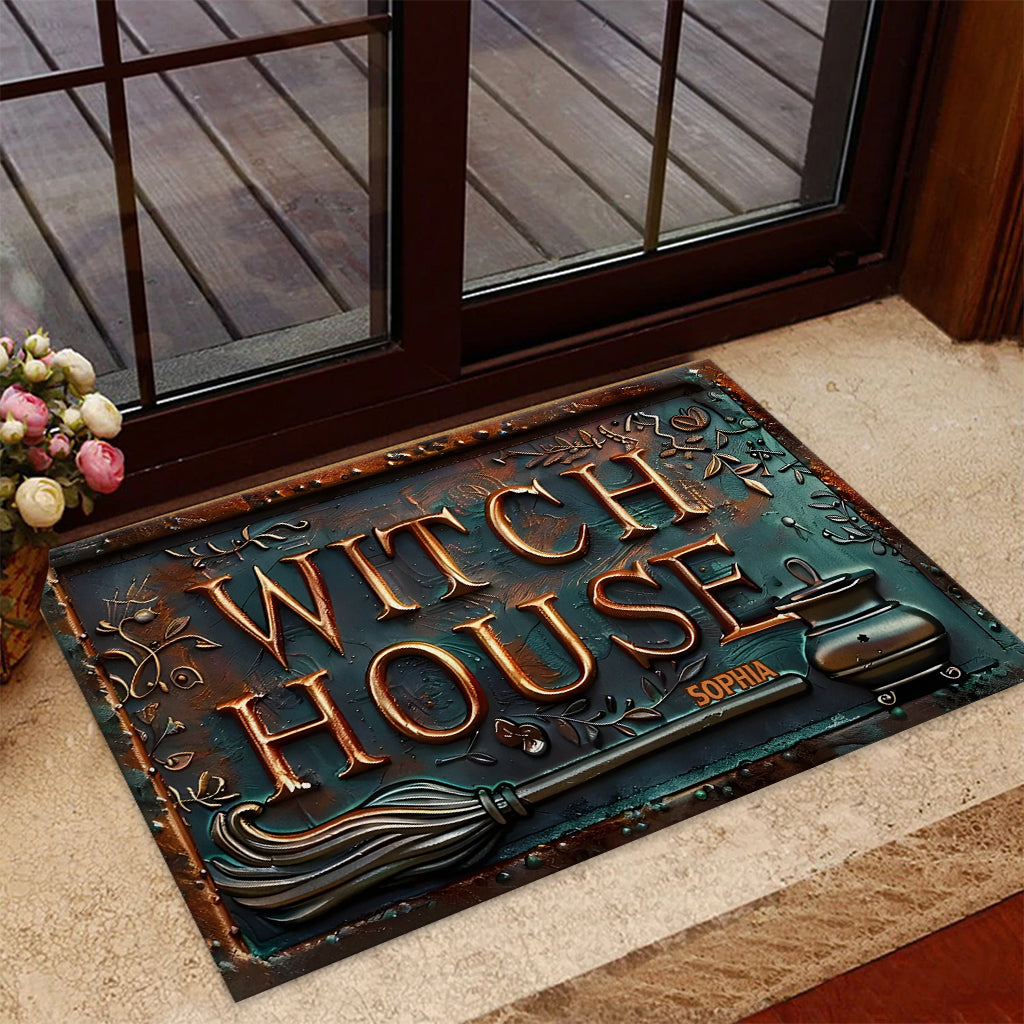 Witch House - Personalized Witch Doormat