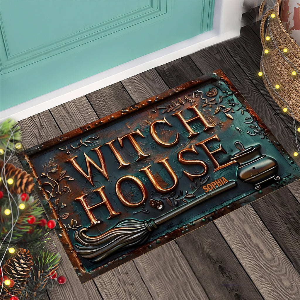 Witch House - Personalized Witch Doormat