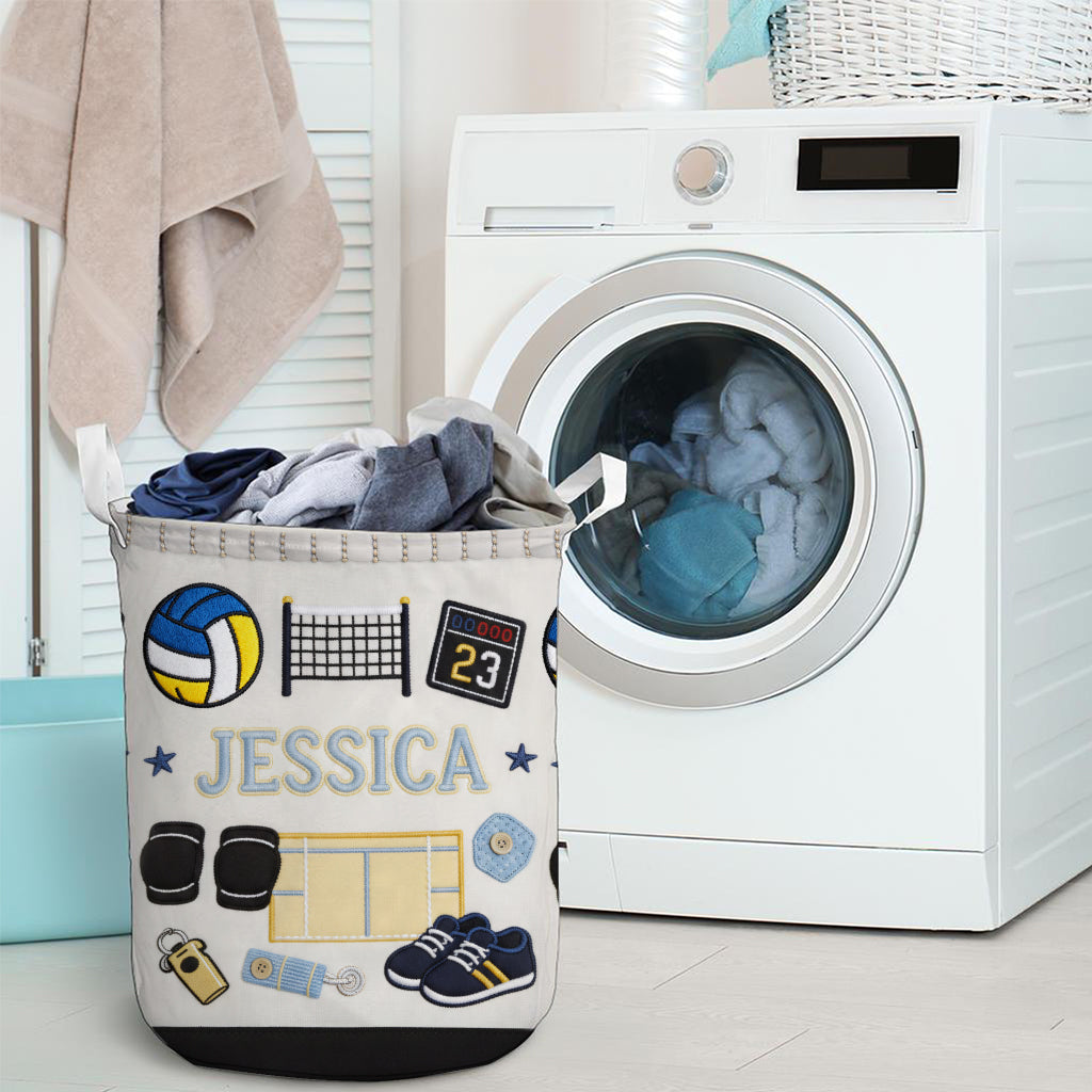Volleyball lieben – Personalisierter Volleyball-Aufbewahrungskorb