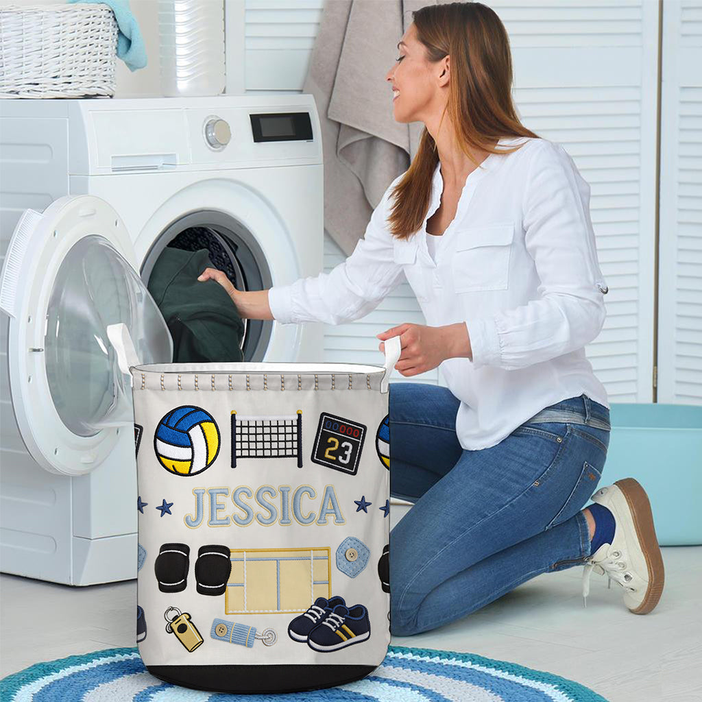 Volleyball lieben – Personalisierter Volleyball-Aufbewahrungskorb