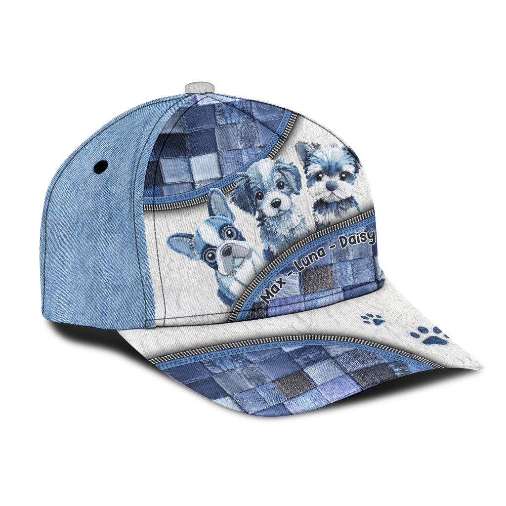 Niedliche Hunde – Personalisierte klassische Hundekappe