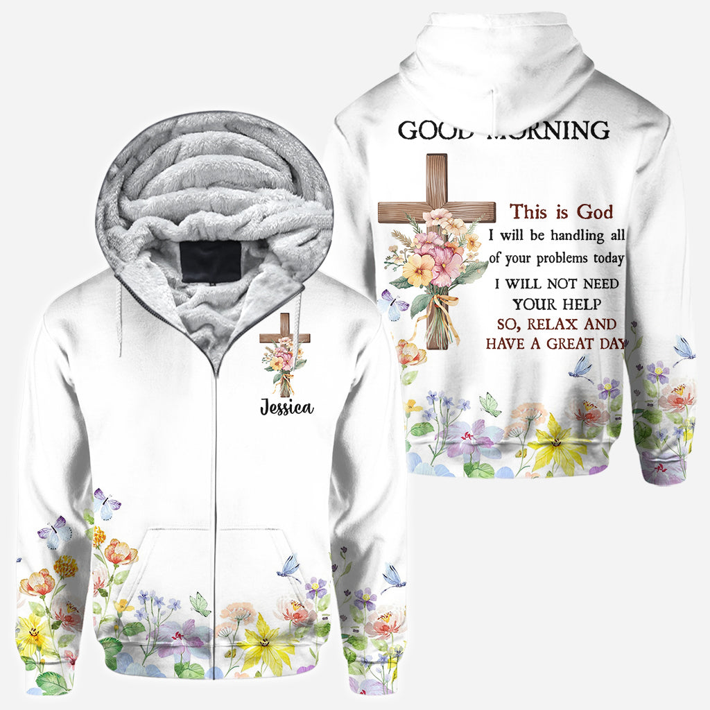 Guten Morgen, hier spricht Gott – Personalisiertes christliches T-Shirt