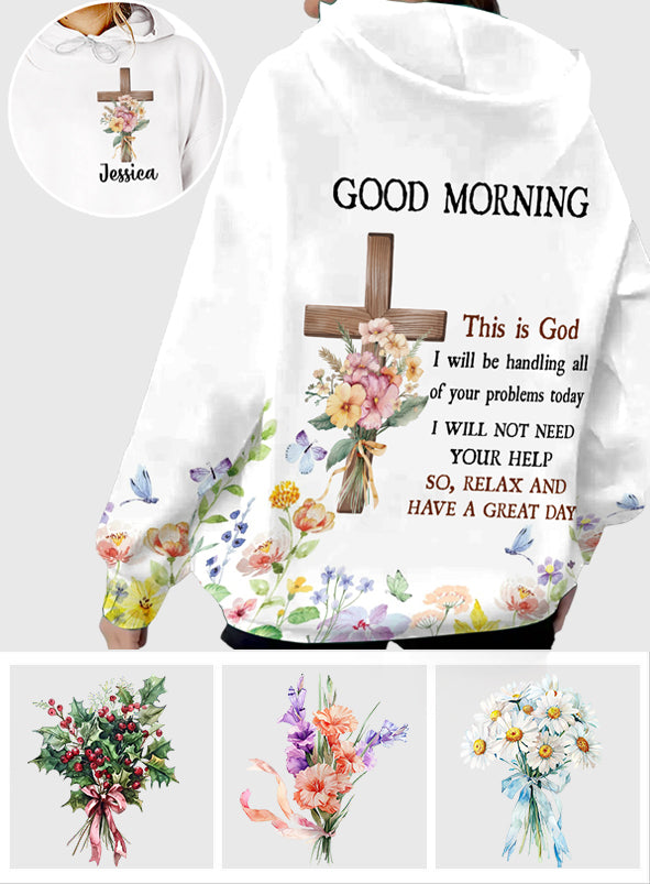 Guten Morgen, hier spricht Gott – Personalisiertes christliches T-Shirt