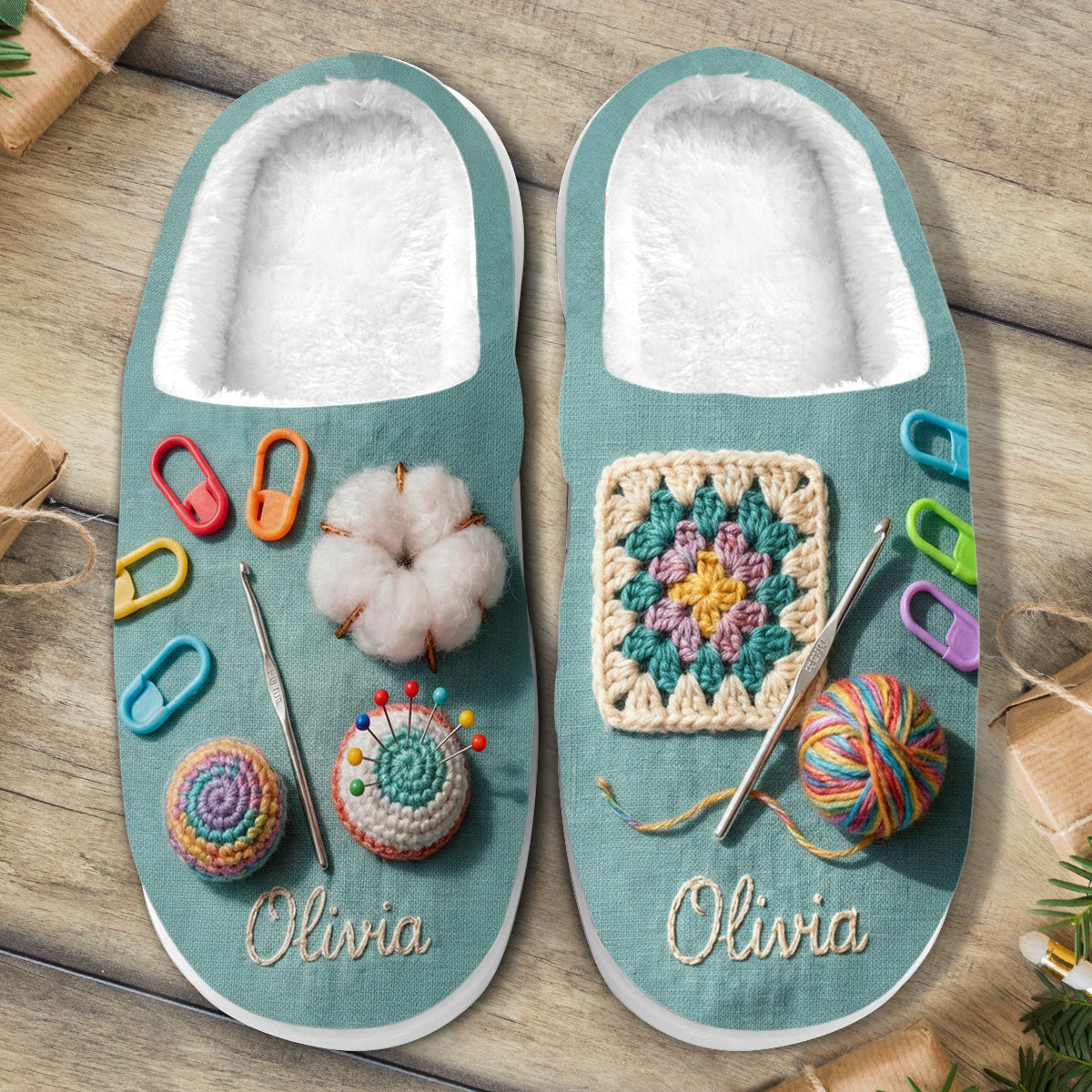 Hooked on Yarn - Personalized Crocheting Slippers