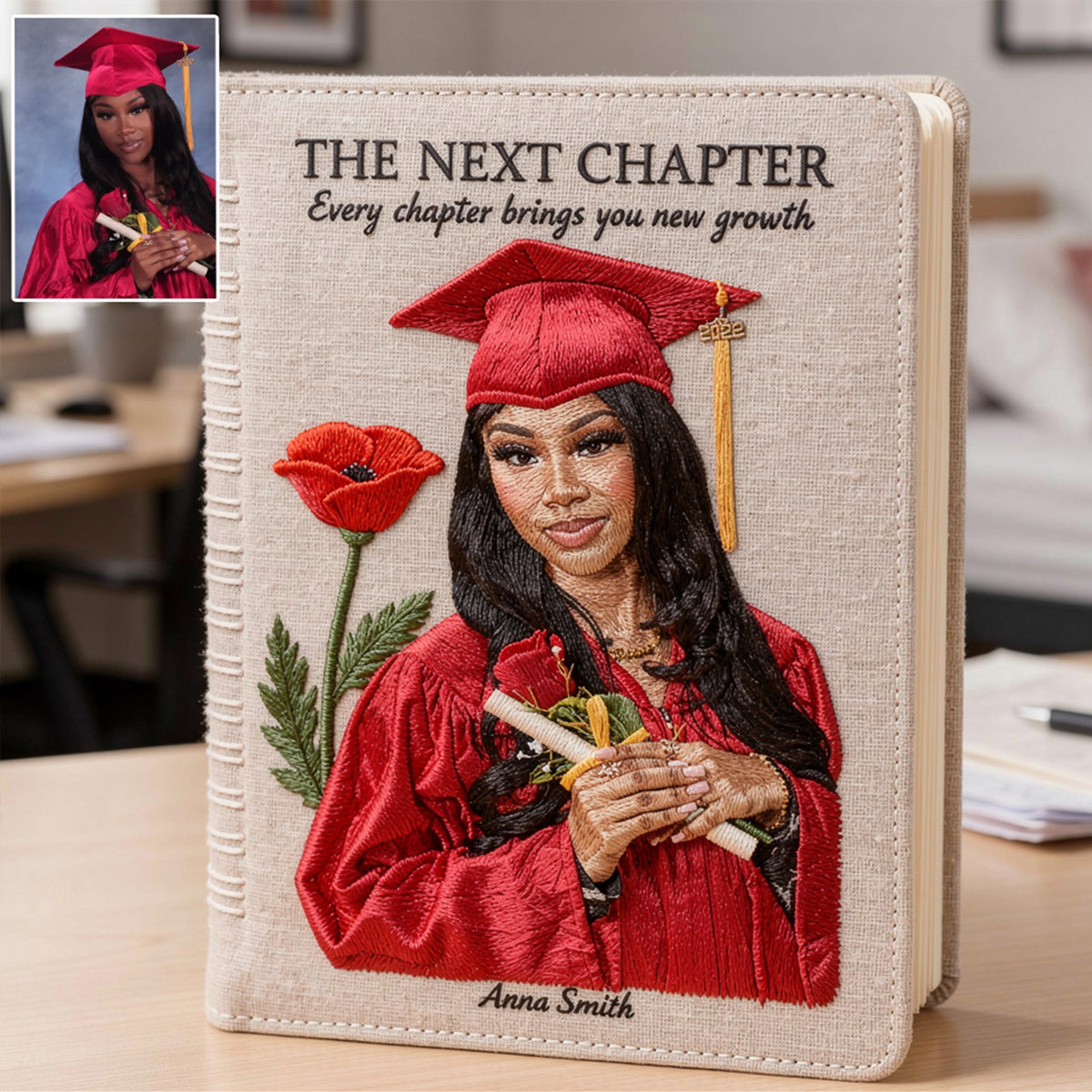 The Next Chapter Of Life - Personalized Graduation Leather Journal