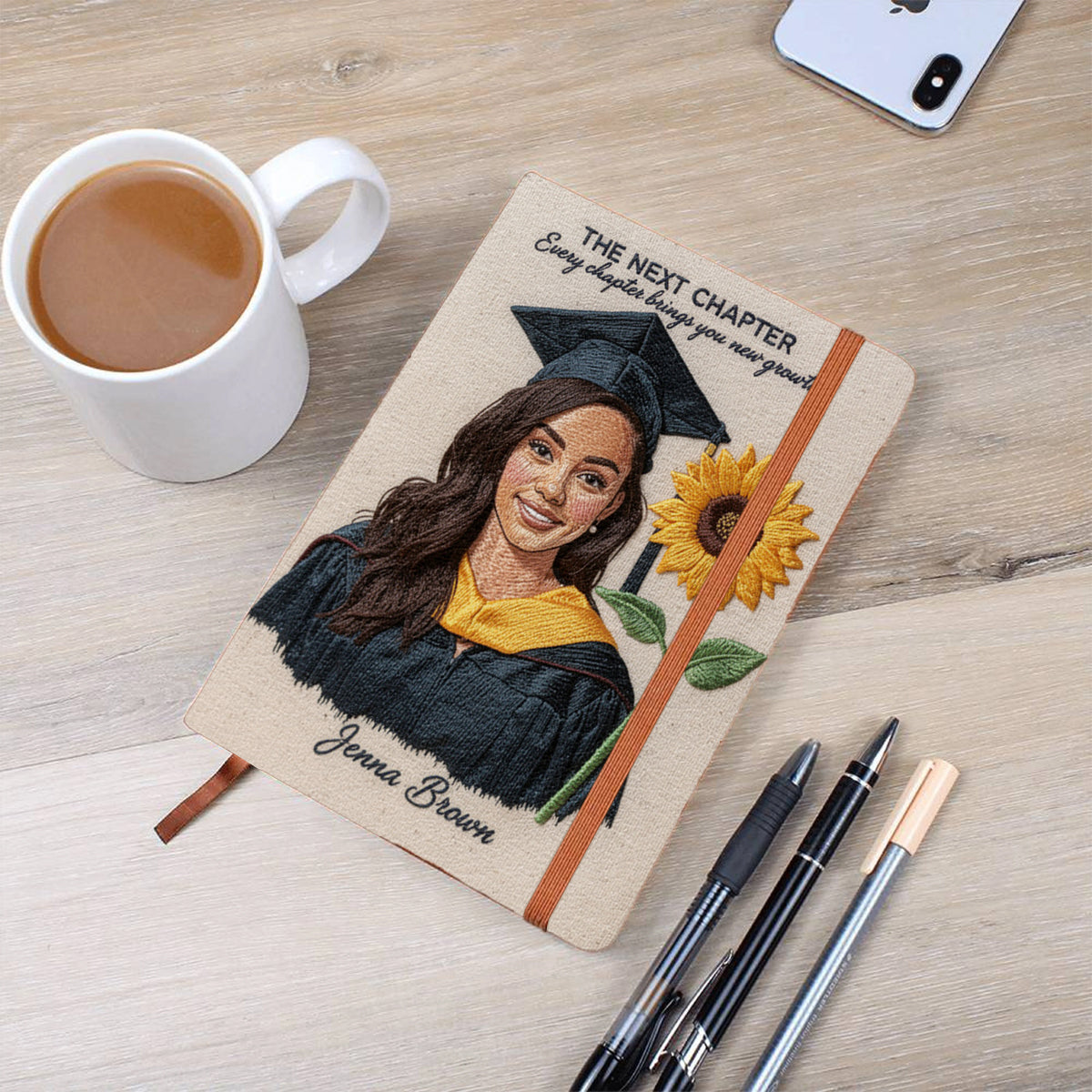 The Next Chapter Of Life - Personalized Graduation Leather Journal