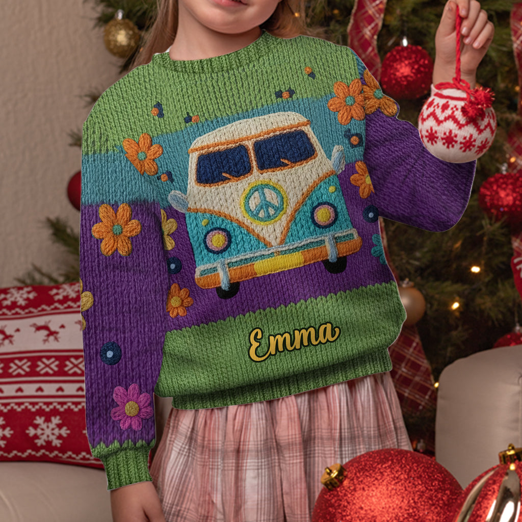 Hippie Souls – Personalisierter Hippie-Hässlicher-Pullover