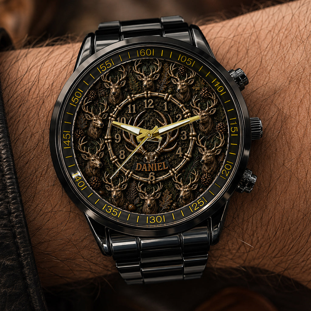 Hunting Time - Personalisierte Jagd-Armbanduhr
