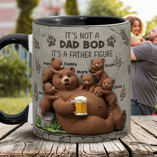 Das ist kein Dad Bod – personalisierte Tasse mit Vater-Akzent