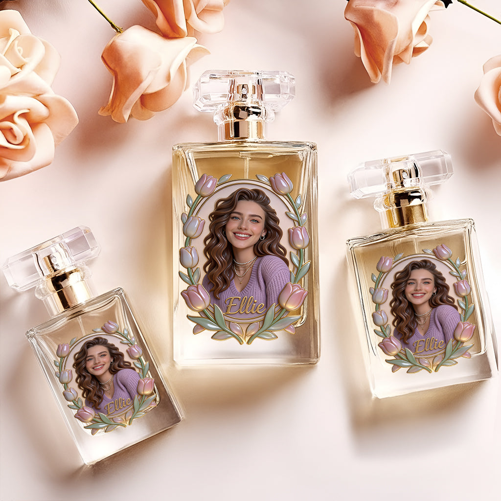Individuelles Foto – Geburtsblume – Personalisierter, nachfüllbarer Selbstliebe-Parfümflakon