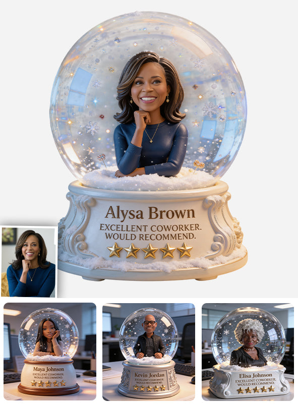 Excellent Coworker. Would Recommend. - Personalized Colleague Custom Shaped Acrylic Plaque