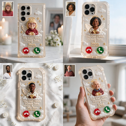 The Call I Wish I Could Take - Personalized Memorial Clear Phone Case