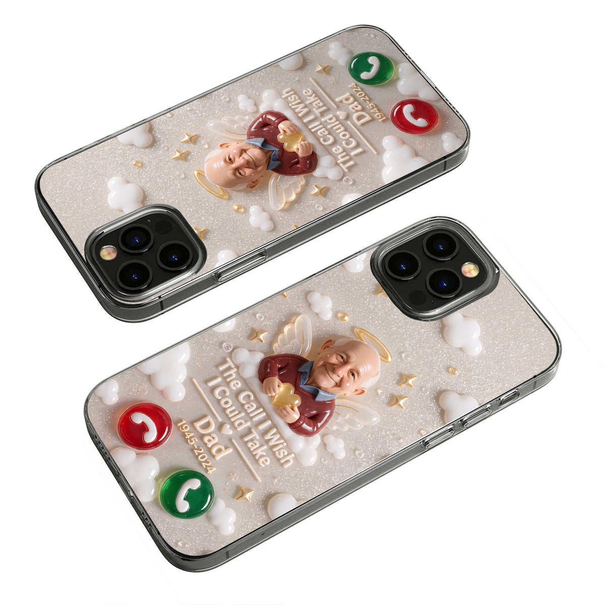 The Call I Wish I Could Take - Personalized Memorial Clear Phone Case