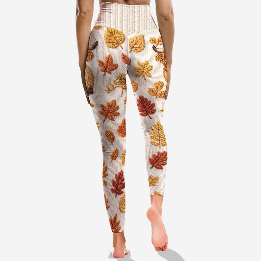 Fall Vibes - Personalized Highland Cow Hoodie and Leggings