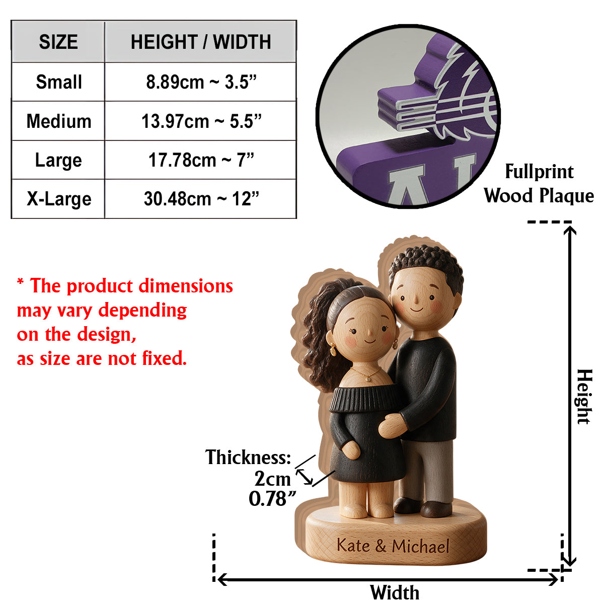 You & Me We Got This - Personalized Couple Custom Shaped Wood Plaque