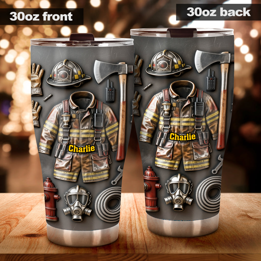 Stolzer Feuerwehrmann – Personalisierter Feuerwehr-Trinkbecher