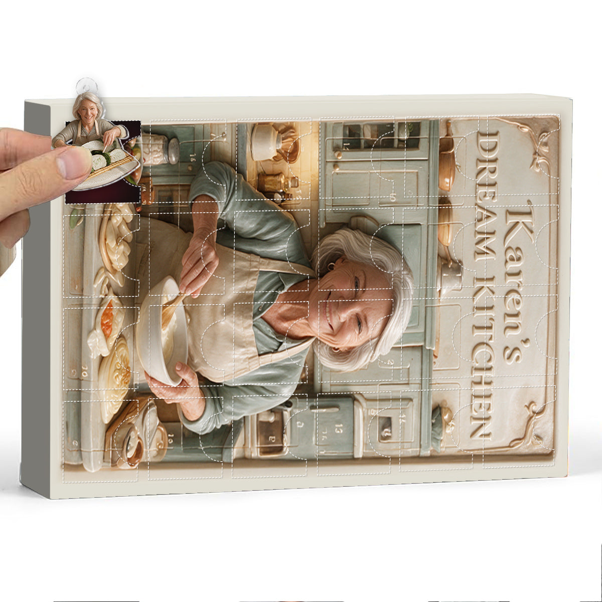 Dream Kitchen - Personalized Cooking Advent Calendar With Ornaments