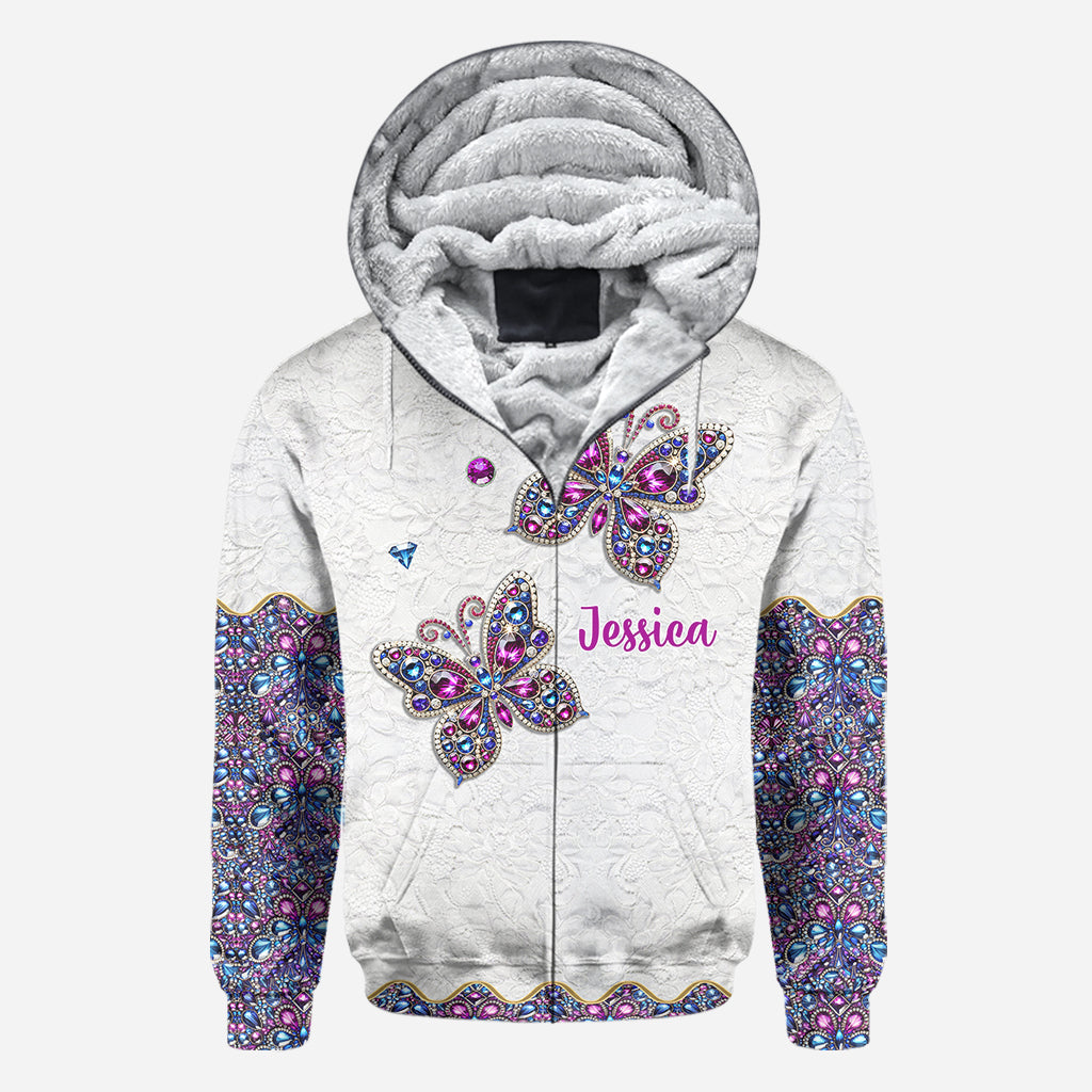 Wunderschöner Schmetterling – Personalisiertes T-Shirt mit Schmetterlingsmuster