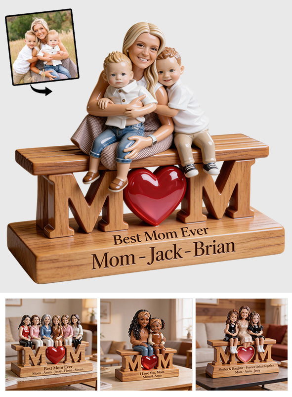 Custom Any Photo - Forever Link Together - Personalized Mother Custom Shaped Acrylic Plaque