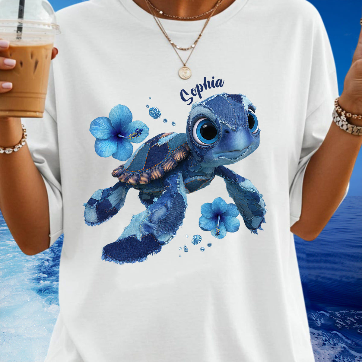 Liebe Schildkröte – Personalisiertes Schildkröten-T-Shirt und Hoodie