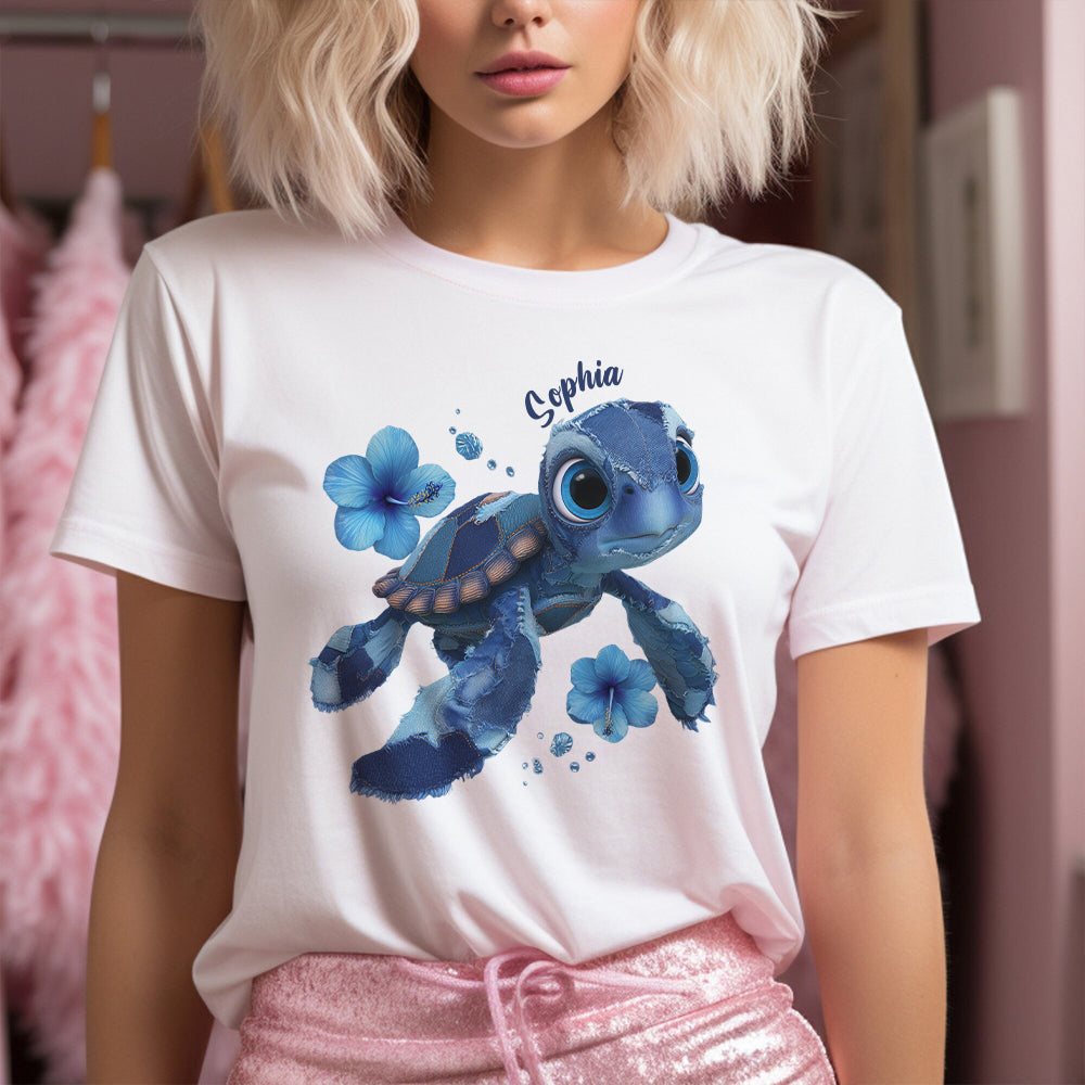 Liebe Schildkröte – Personalisiertes Schildkröten-T-Shirt und Hoodie