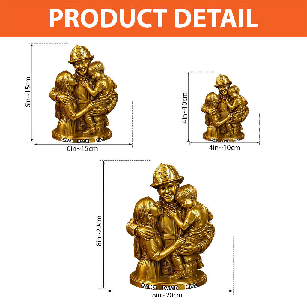 Beliebiges Foto – Personalisierte Acrylplakette in Feuerwehrform