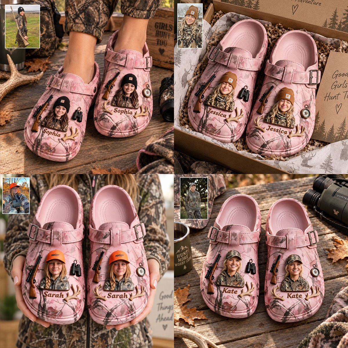 Love Hunting - Personalized Hunting Clogs With Arch Support