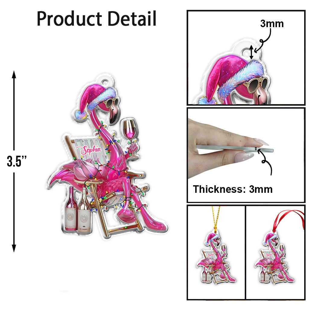 Wunderschöner Flamingo – personalisierter Flamingo-Anhänger