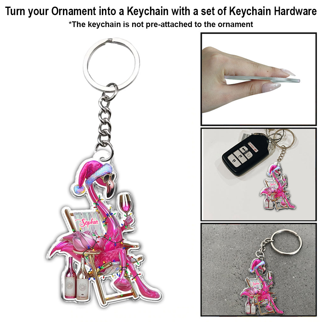Wunderschöner Flamingo – personalisierter Flamingo-Anhänger