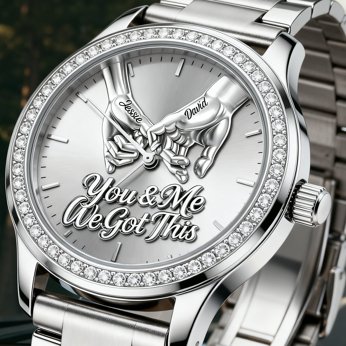 You & Me We Got This - Personalized Couple Hand Watch