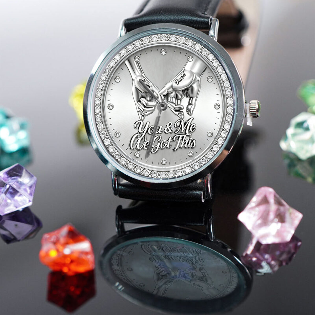 You & Me We Got This - Personalized Couple Hand Watch