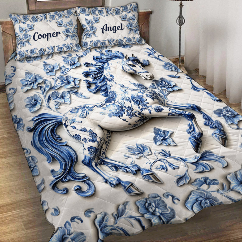 Wunderschönes Pferd – personalisiertes Pferde-Quilt-Set