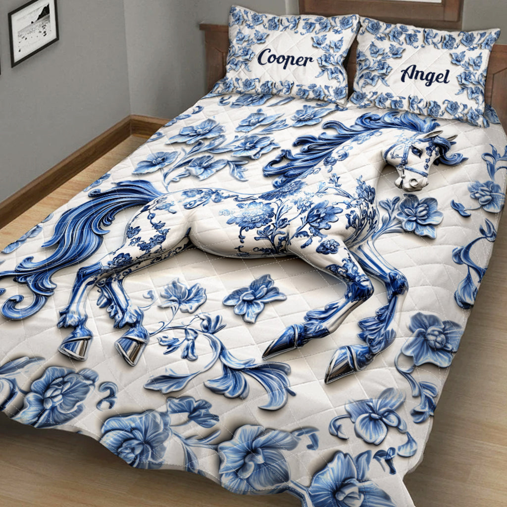 Wunderschönes Pferd – personalisiertes Pferde-Quilt-Set