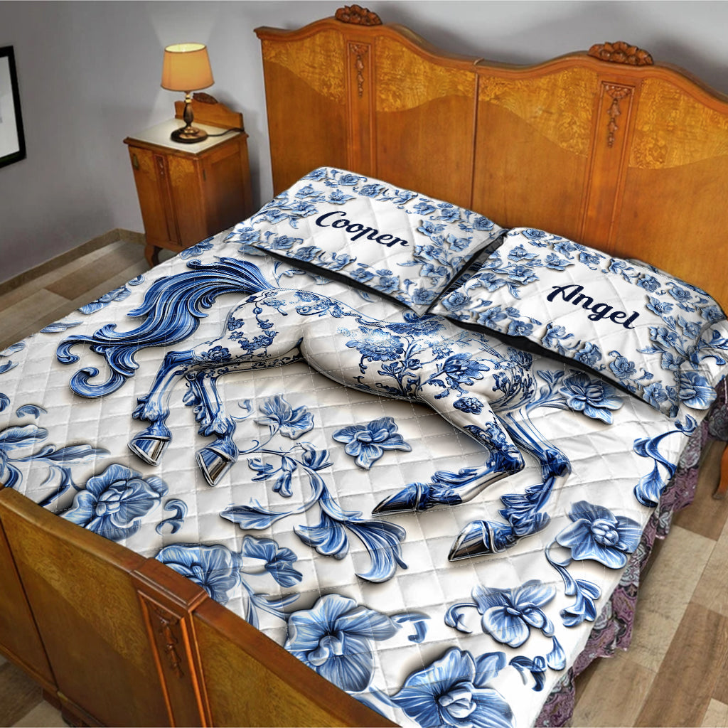 Wunderschönes Pferd – personalisiertes Pferde-Quilt-Set