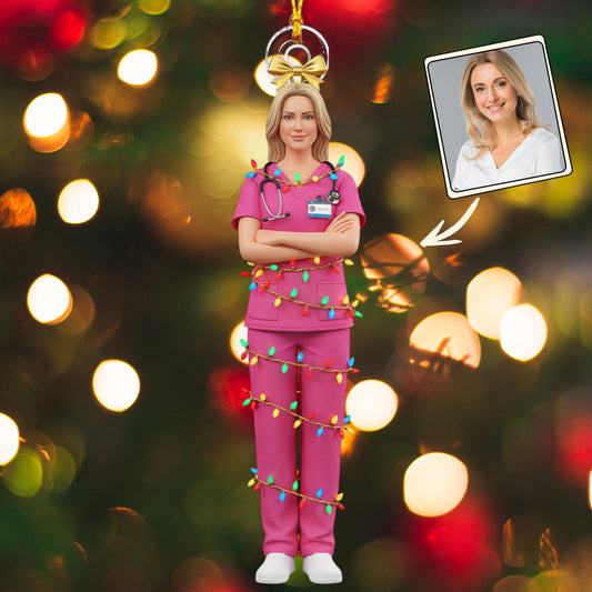 Krankenschwester im Dienst – Personalisierter Krankenschwester-Anhänger