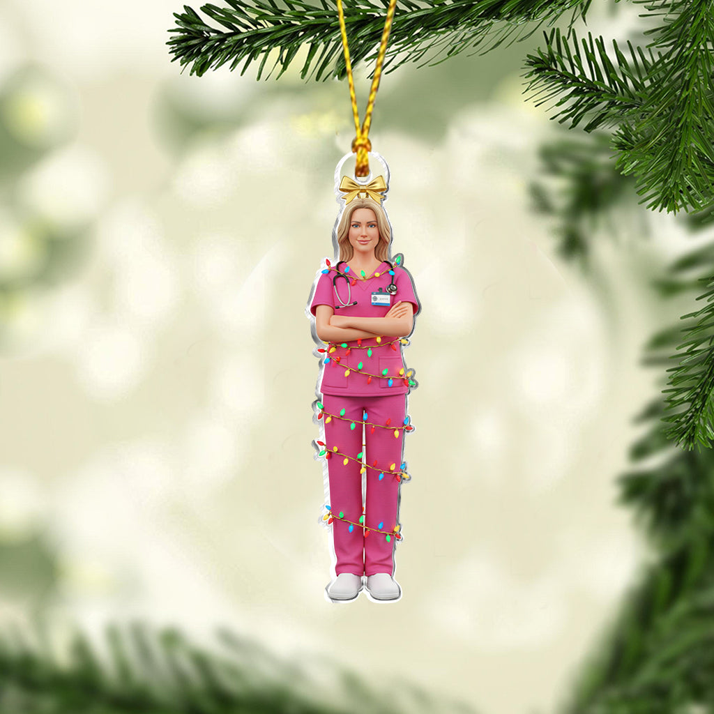 Krankenschwester im Dienst – Personalisierter Krankenschwester-Anhänger