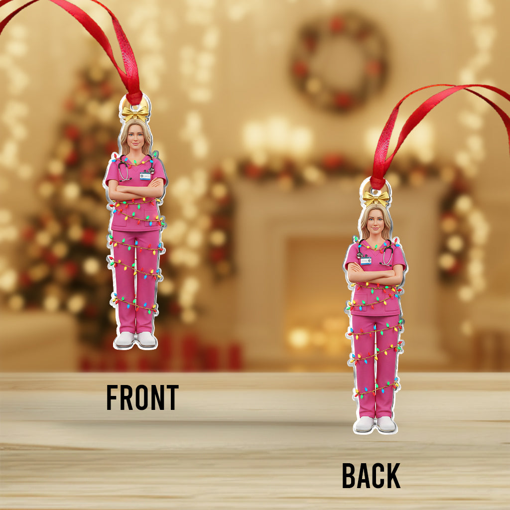Krankenschwester im Dienst – Personalisierter Krankenschwester-Anhänger
