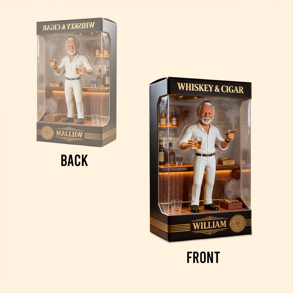 Whiskey And Cigar - Personalized Whisky Custom Shaped Acrylic Plaque