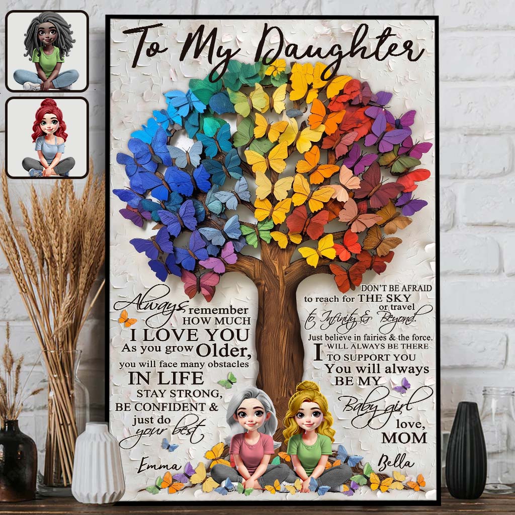 Für meine Tochter – Personalisierte Leinwand und Poster für meine Tochter